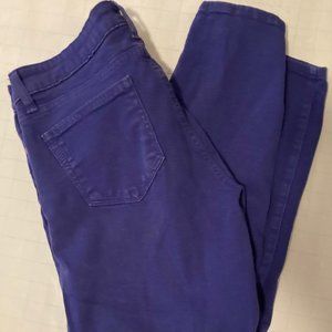 Paige Jeans Roxie Capri Skinny Jeans Cobalt Blue Size 30 EUC